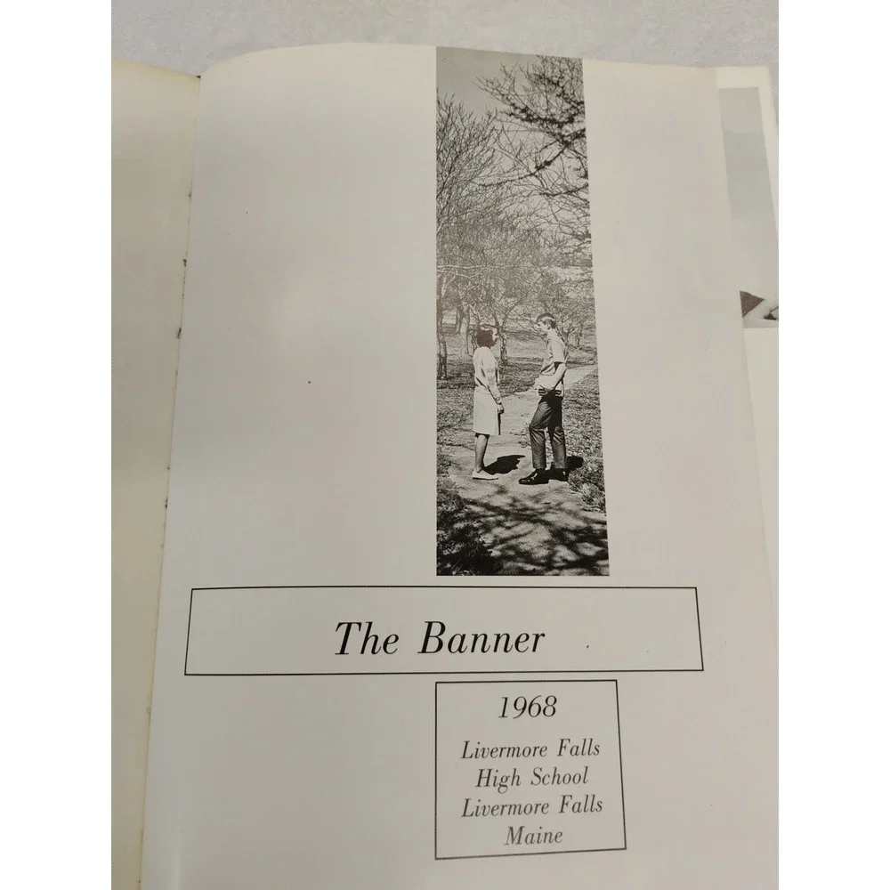 1968 Livermore Falls High School Andies THE BANNER Yearbook Maine